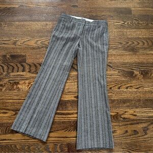 J. Crew Favorite Fit 100% Wool Flare Pants Sz. 8 Herringbone Preppy Academia